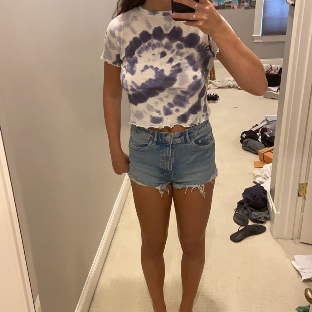 Hollister Cropped Tye Dye Baby Tshirt